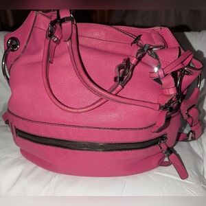 orYANY Sydney Vibrant Pink Leather Shoulder Bag